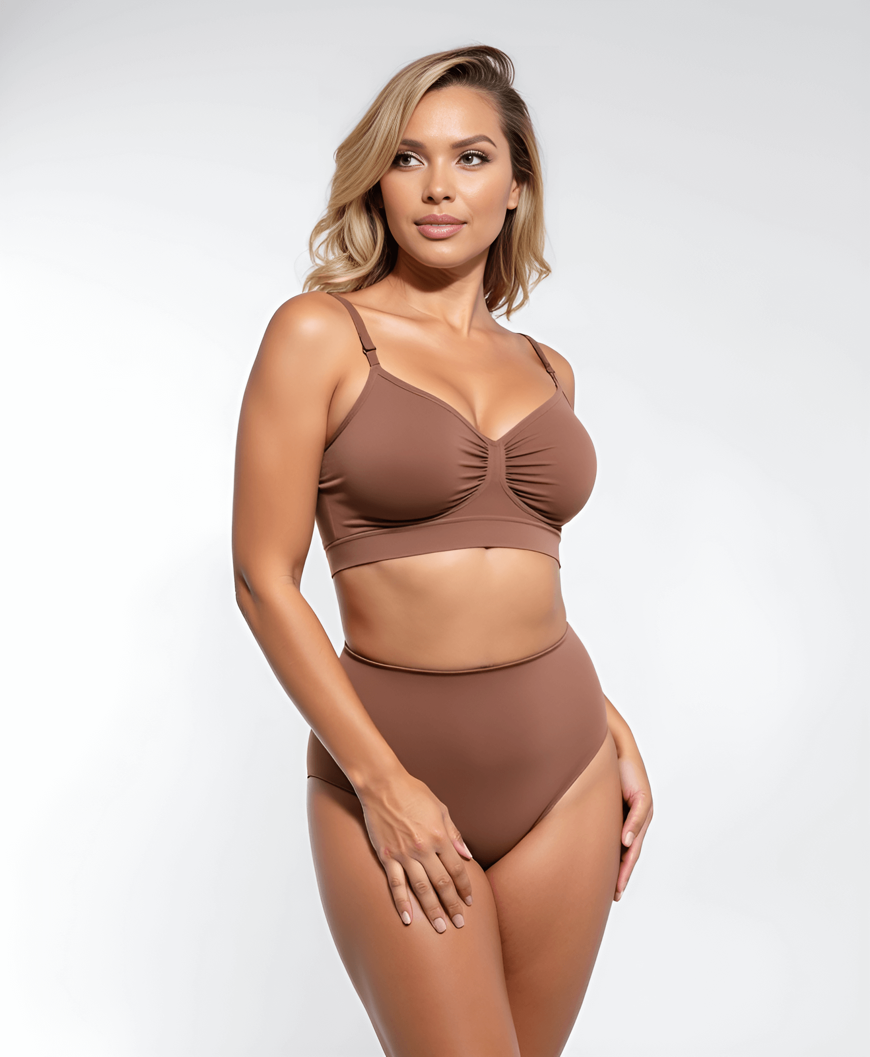 Smooth seamless comfort bra without a bracket