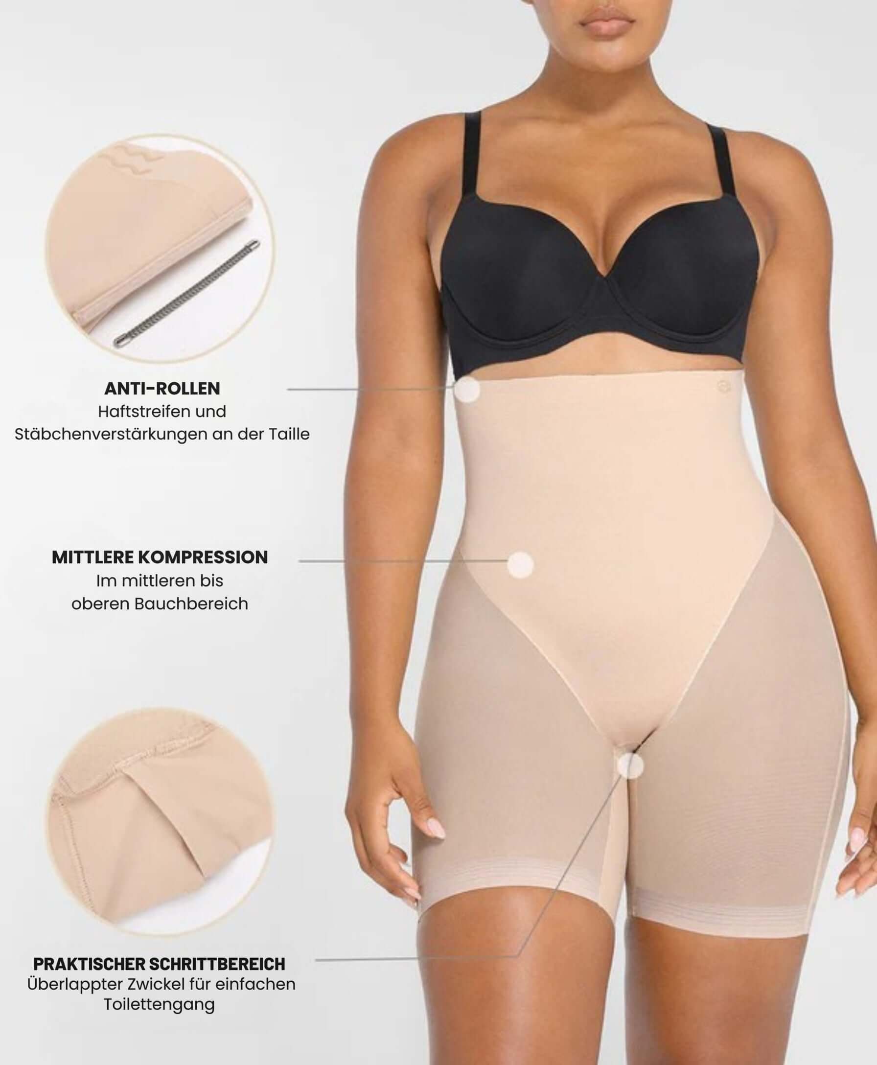 High waist Shaping short