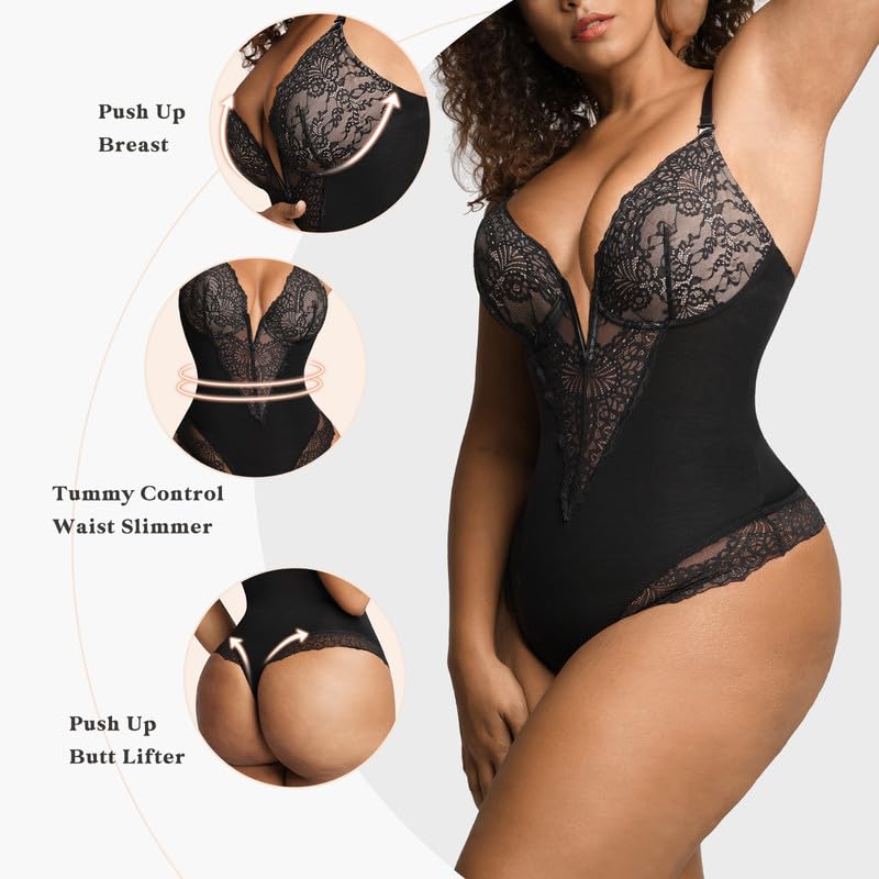 Shapewear-Body mit Spitze