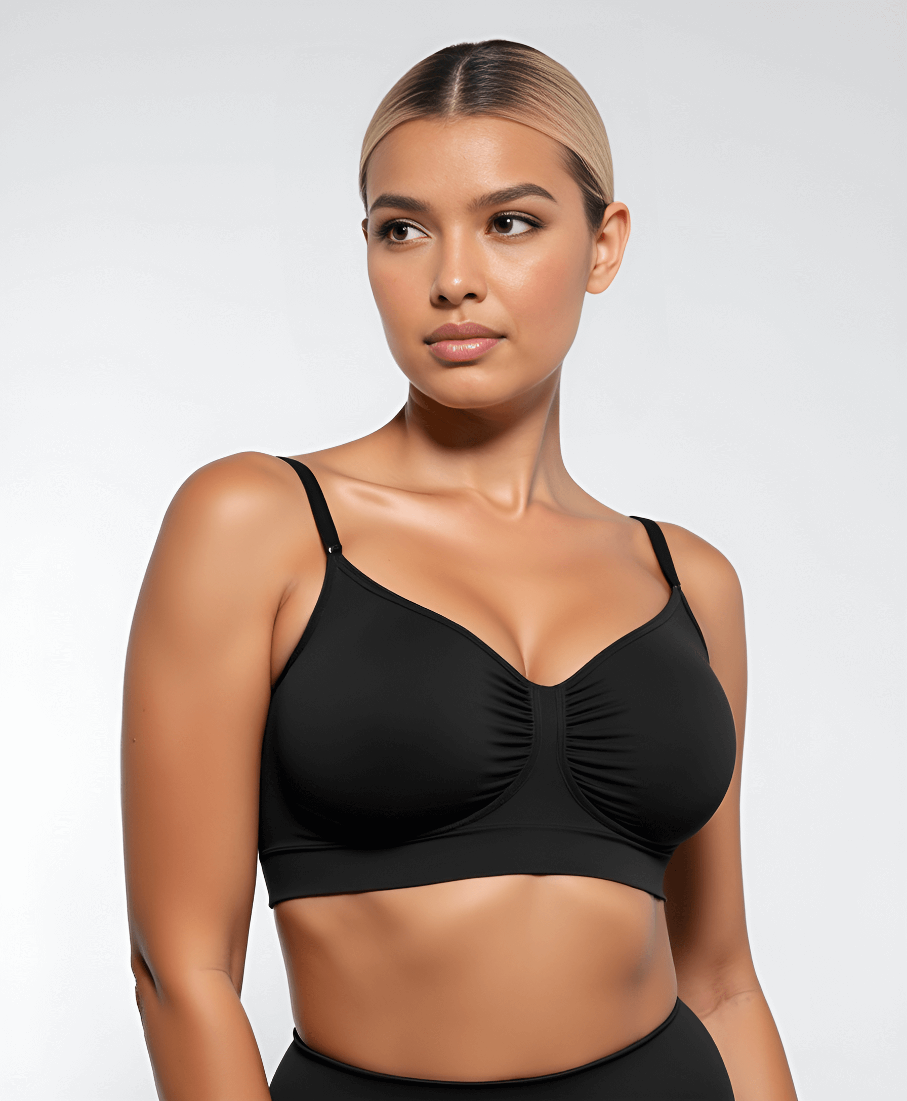 Smooth seamless comfort bra without a bracket