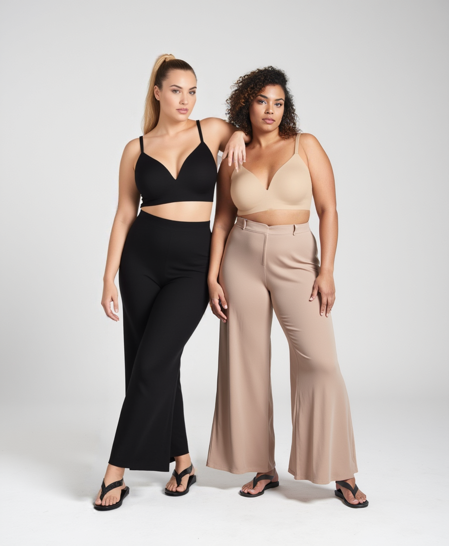Smooth seamless comfort bra without a bracket