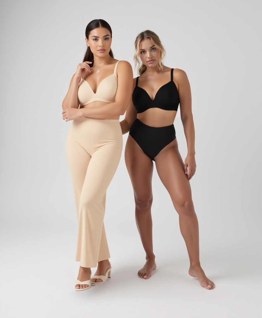Smooth seamless comfort bra without a bracket